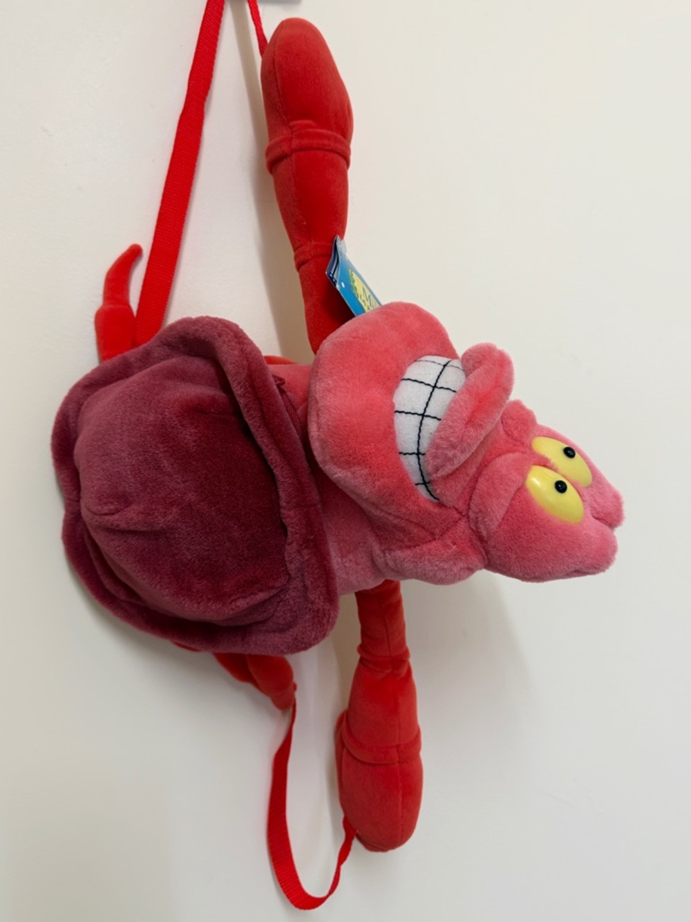Disney Little Mermaid Sebastian Plush Backpack Vintage Tagged France